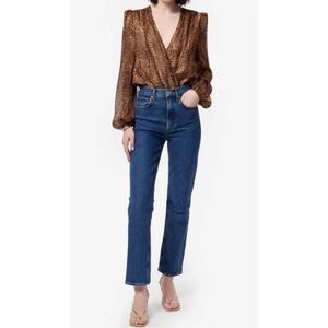 Cami NYC Leopard Print Sheer Bodysuit
